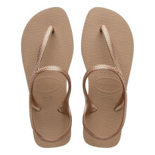 Havaianas - Flash Urban, Comfortable, Elegant, and Versatile Sandals, Closed Ankle, Metallic Crossed Straps, Women