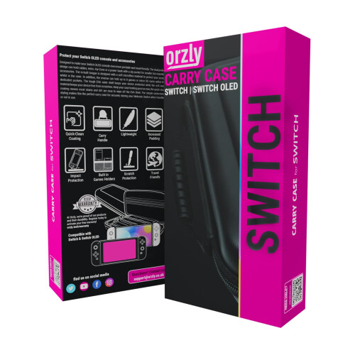 Orzly Carrying case for Nintendo Switch OLED and Switch Console 2