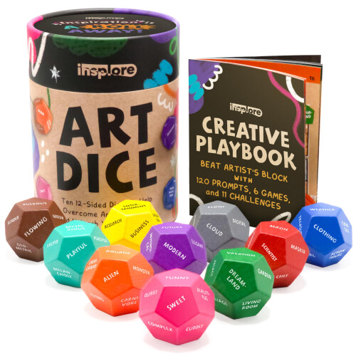 Art Dice - Ten 12-Sided Dice for Beating Artist's Block