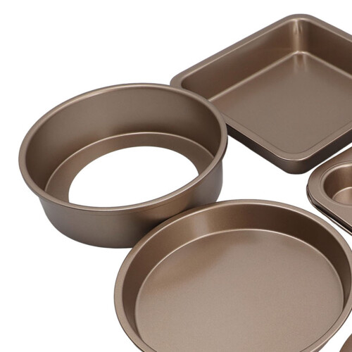 Backformen-Set 6-teilig mit losem Boden 1