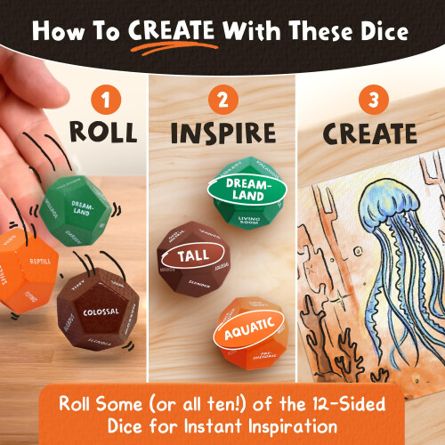 Art Dice - Ten 12-Sided Dice for Beating Artist's Block 2