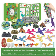 (Style C)Dinosaur Surprise Advent Calendar Blind Box Countdown For Educational And Entertainment Use