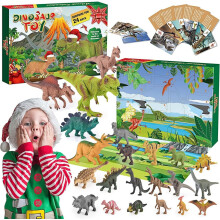 (Style F)Dinosaur Surprise Advent Calendar Blind Box Countdown For Educational And Entertainment Use