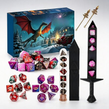 (Style B )Dungeons And Dragons Advent Calendar Blind Box Countdown With Random Polyhedral Dice For Fans And Enthusiasts