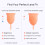 Lena Sensitive Menstrual Cup - Small - Ultra-Soft Reusable Silicone, Clear 5