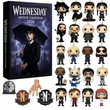 (Wednesday)Advent Calendar With Front For Christmas Countdown And Holiday Decor Celebration
