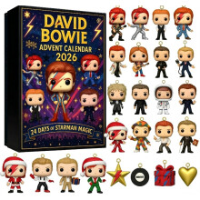 (David Bowie)Advent Calendar With Front For Christmas Countdown And Holiday Decor Celebration