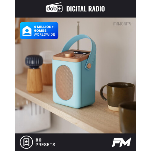 MAJORITY Little Shelford Portable DAB+ Radio with Bluetooth 1