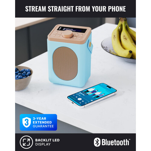 MAJORITY Little Shelford Portable DAB+ Radio with Bluetooth 2