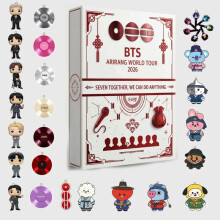 (BTS World Tour)Kpop Bts Katseye Monsta X Txt Enhypen Calendrier de l'Avent Blind Countdown Box