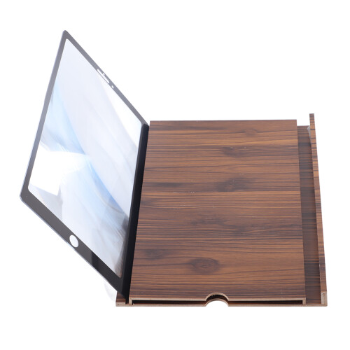 Handy Bildschirmvergrößerer 12 Zoll Holzoptik 2
