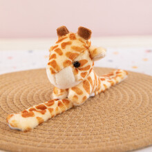 (Giraffe Band) Animal Zoo Plush Wrist Ring With Soft Filling For Kids Gift And Play Suitable Children For