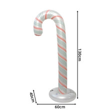 (Pink Blue B)Canne à bonbons gonflable de Noël élément de scène PVC pour décoration intérieure de cour de vacances