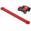 Traxxas Slash 2WD Frontstrebe Alu 2532R Rot 4
