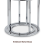 Nest 2 Round Tables White High Gloss Chrome Legs 4