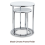 Nest 2 Round Tables White High Gloss Chrome Legs 5