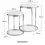 Nest 2 Round Tables White High Gloss Chrome Legs 8