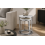 Nest 2 Round Tables White High Gloss Chrome Legs 9