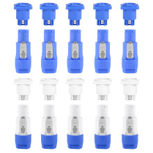 10 Set PowerCON Tipo una NAC3FCA + NAC3MPA-1 Adaptador de Panel de Enchufe de Chasis