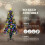Fiber Optic Christmas Tree Pre Lit Artificial for Home Office Party Green 1PCS 4