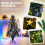 Fiber Optic Christmas Tree Pre Lit Artificial for Home Office Party Green 1PCS 6
