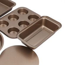 Backformen-Set 6-teilig mit losem Boden