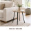 Round Wooden Side Table with Black Metal Legs 7