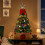 Pre-Lit Artificial Christmas Tree Mini Tabletop for Home Indoor Green 1PCS 2