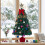 Pre-Lit Artificial Christmas Tree Mini Tabletop for Home Indoor Green 1PCS 7