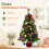 Pre-Lit Artificial Christmas Tree Mini Tabletop for Home Indoor Green 1PCS 10