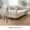 Oak Side Table with Metal Legs Wooden Coffee Table 4