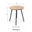 Oak Side Table with Metal Legs Wooden Coffee Table 5
