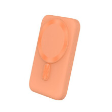 Powerbank MagSafe 5000mAh Kompatibel QC / 15W Qi mit Doppel-USB-C- und USB-A-Anschluss BigBen Orange