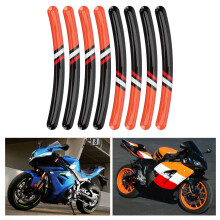 8 Stück Motorrad Felgenaufkleber Epoxid