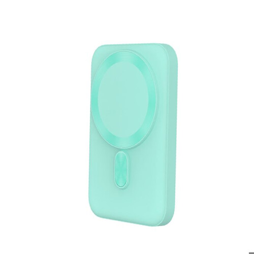 Powerbank MagSafe 5000mAh Compatível QC / 15W Qi com Porta Dupla USB-C e USB-A BigBen Verde 2