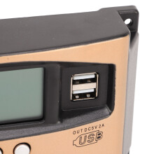 Solarpanelregler MPPT 30A LCD Gold