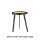 Black Round Coffee Table with Cane Detail Top 5