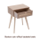 Cane Bedside Table Wooden Side Cabinet Natural 3
