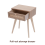 Cane Bedside Table Wooden Side Cabinet Natural 6