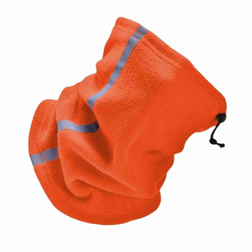 Winter Halswärmer Fleece Orange Kordelzug 1