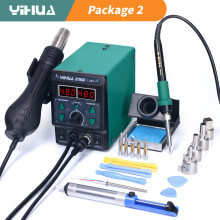 YIHUA Station de soudage 8786D-I, 740W, Air chaud et Fer à souder, Lot de 2, 110V-127V US