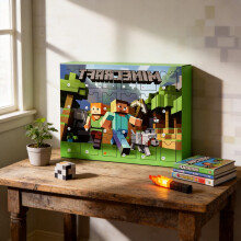 Minecraft Character 24 Day Calendar Interactive Toy With Plastic Material For Kids And Fans