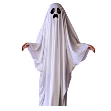 (L, Geisteranzug schwarz) Halloween-Geisterkostüm, weißer Geisterumhang für Halloween-Cosplay, Rollenspiel, Geister-Mottoparty-Outfit, Grimac S