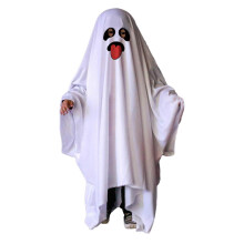 (S, Geisterkostüm Grimac) Halloween-Geisterkostüm, weißer Geisterumhang für Halloween-Cosplay, Rollenspiel, Geister-Mottoparty-Outfit, Grimac S