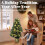 Homcom HOMCOM Realistic Xmas Tree with 80 Lights, Green 9