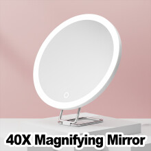 40X Magnifying Makeup Mirror With LED Light