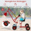 Kindergraafmachine met 360 draaibare stoel, rood 3