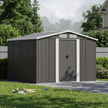 6x8 FT Large Metal Garden Storage Shed