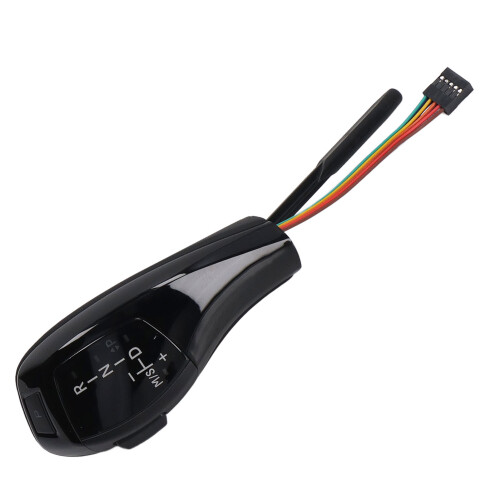 LED Schaltknauf E39 E38 E53 LHD Schwarz Glänzend