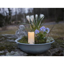 LED GRAVE LIGHT SERENE / 10 cm / Időzítő / Érzékelő / Akkumulátor